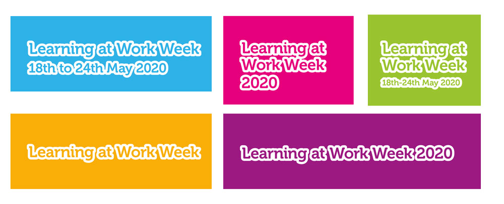 Learning at Work Week 2020 banners